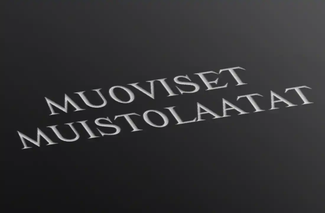 Kaiverrusmuovin materiaalikuva